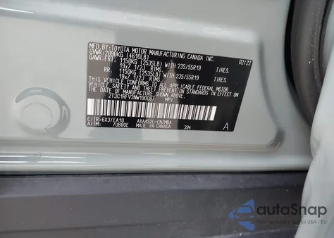 2022 Toyota Rav4 Xle Premium from USA, damaged, VIN 2T3C1RFV3NW190087